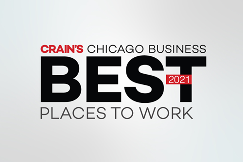 Image: Crain's Chicago Business Best Places to Work 2021
